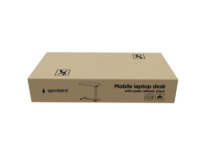 Ergonomische Laptop Bijzettafel - Verrijdbaar en in hoogte verstelbaar - Laptoptafel voor Bed & Bank - Zwart