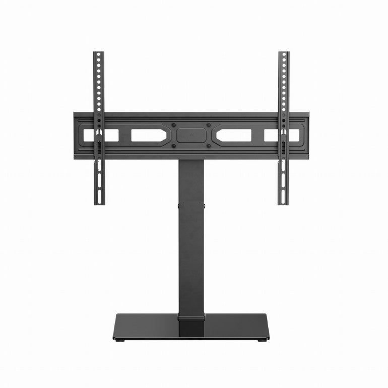 Universele Tafelmodel TV-standaard - Voor 37" tot 75" inch - Draaibaar & In Hoogte Verstelbaar - Zwart Glas - Gembird