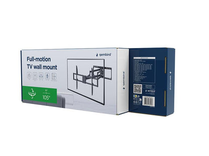 Gembird Full-motion TV muurbeugel voor XL Schermen (50 tot 105 inch) - Tot 75kg