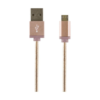 STREETZ IPLH-275 USB to Micro USB Metal Cable - 1 Meter - Rose Gold