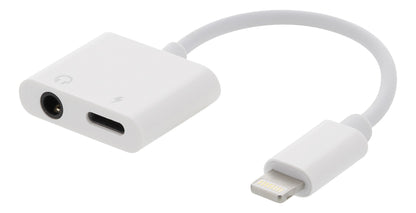 DELTACO EPZI IPLH-594 Lightning to 3.5mm Audio Adapter - White