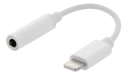 DELTACO EPZI IPLH-595 Lightning to 3.5mm Audio Adapter - Silver