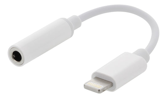 DELTACO EPZI IPLH-595 Lightning auf 3,5 mm Audioadapter - Silber