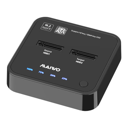Maiwo K3016S Docking Station for Cloning M.2 SATA - SSD - B + M Key - Black