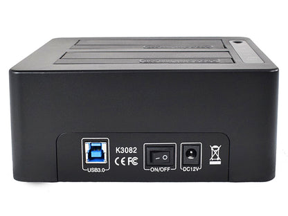 Maiwo K3082 Dockingstation - 2,5 3,5 SATA HDD - USB 3.1 GEN1 - Tot 14 TB - ondersteuning voor SATAIII - 5 Gbps - Zwart
