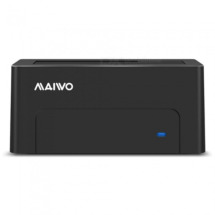 Maiwo K308C Dockingstation 2.5 3.5 SATA HDD SSD, Tot 14 TB - Zwart