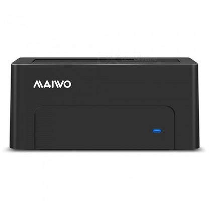 Maiwo K308C Dockingstation 2.5 3.5 SATA HDD SSD, Tot 14 TB - Zwart