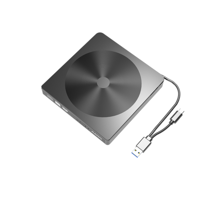 Maiwo K523 Externe DVD/CD Speler - Brander - USB-C, USB 3.0 - Zwart