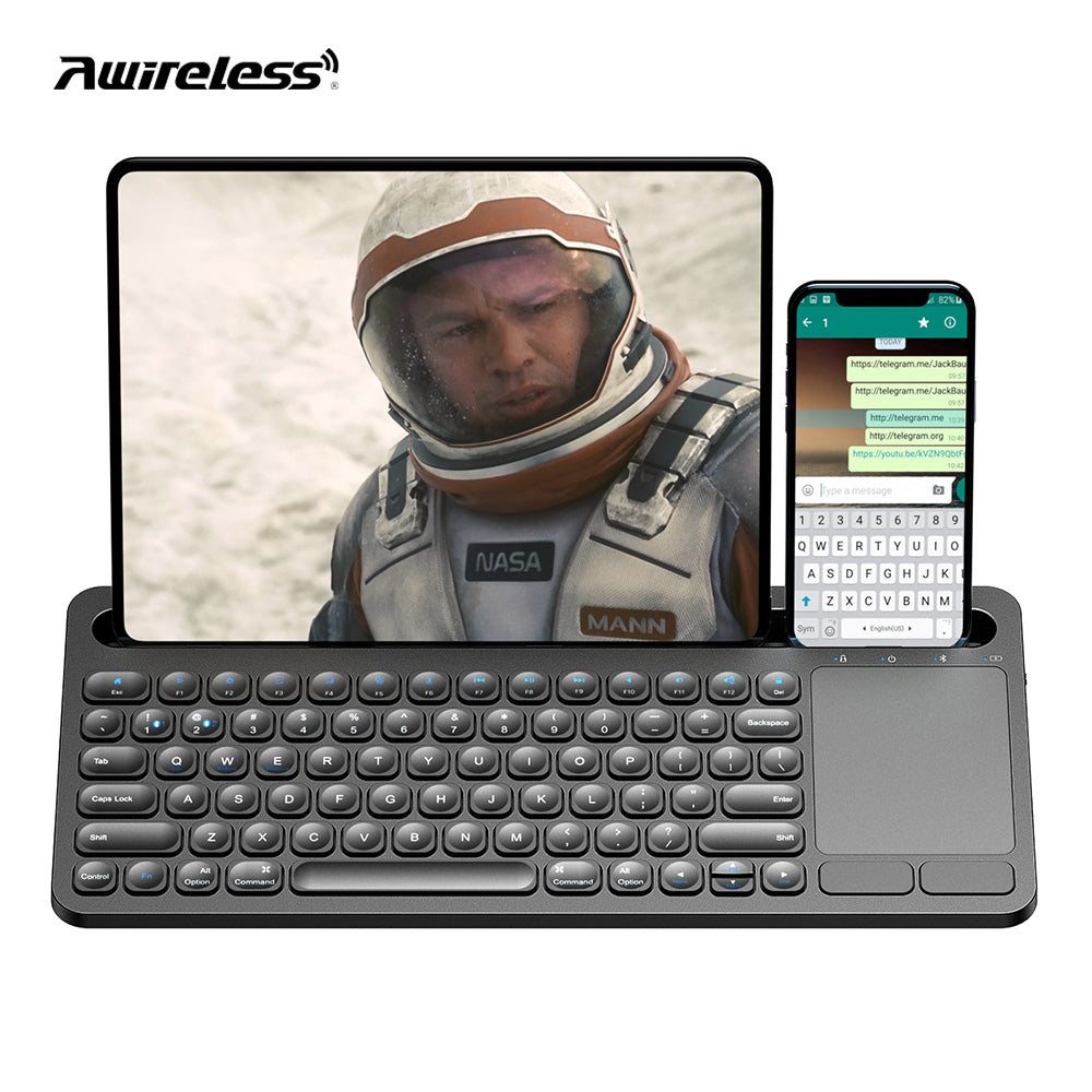 NÖRDIC KB-106 Bluetooth Toetsenbord - Met Touchpad - Geschikt voor iOS, Windows en Android