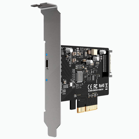 Maiwo KC008 PCI Express x 4 naar 1x USB-C - USB 3.2 Gen 2x2 - 20 Gbps