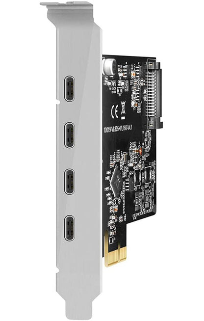 Maiwo KC019 PCI Express x1 naar 4x USB-C 3.1 - 5 Gbps