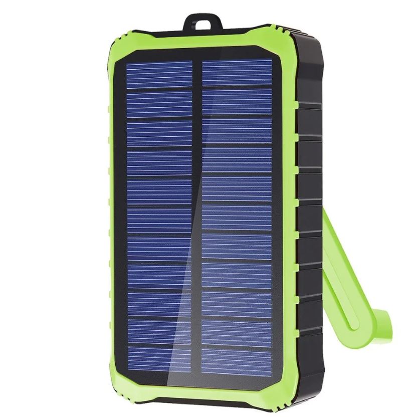 FONTASTIC 262678 SOLAR OUTDOOR POWERBANK - 10000MAH - BLACK SOLAR PANEL - FLASHLIGHT - USB-A - TYPE-C