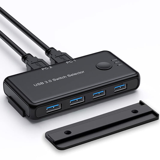 NÖRDIC KV24 - USB-A Switch 2 computers to 4 - USB-A - 3.1 5Gbps