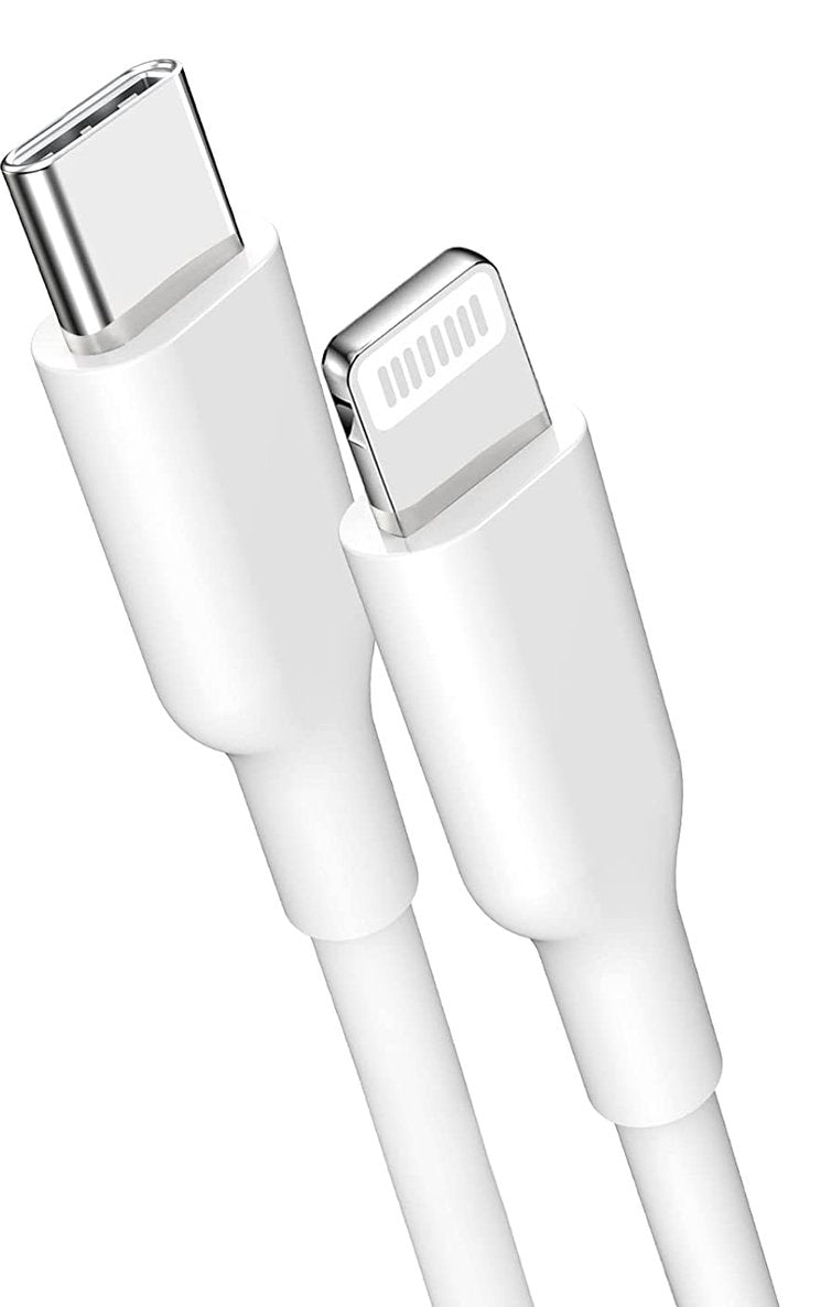 NÖRDIC LGNG-N1025 - Lightning naar USB C-kabel - voor iPhone, iPad en iPod - MFi - Wit - 3m