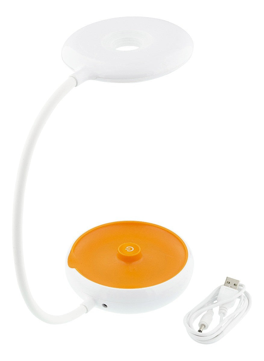 NORDIC HOME CULTURE LGT-002 - 2-in-1 LED-tafellamp, 3 lichtniveaus, nachtlampje, gevoed via USB of batterij -  wit