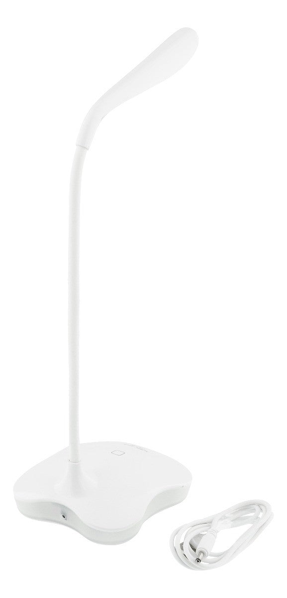 NORDIC HOME CULTURE LGT-003 - 2-in-1 LED-tafellamp, 3 lichtniveaus, nachtlampje, USB / batterij - wit