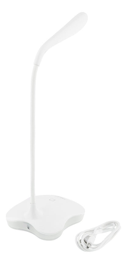 NORDIC HOME CULTURE LGT-003 - 2-in-1 LED-tafellamp, 3 lichtniveaus, nachtlampje, USB / batterij - wit