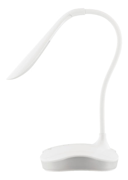 NORDIC HOME CULTURE LGT-003 - 2-in-1 LED-tafellamp, 3 lichtniveaus, nachtlampje, USB / batterij - wit