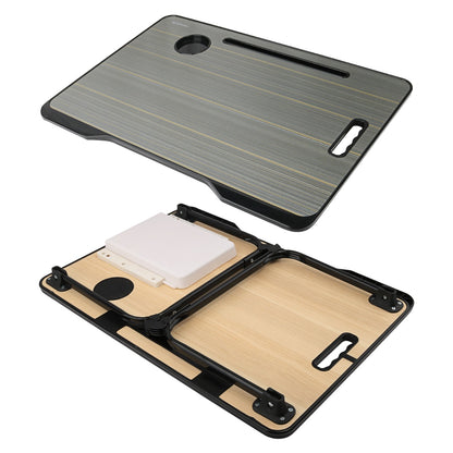 NÖRDIC LH-570 Laptop Table - Foldable - Cup holder - Pull-out storage drawer - Tablet holder