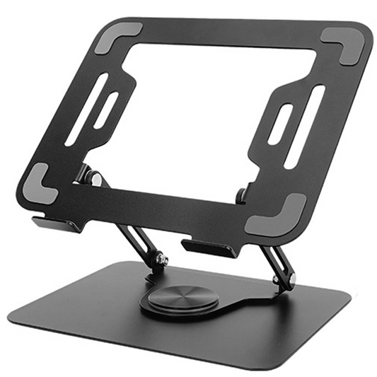 NÖRDIC LH-573 metalen Laptop standaard - Ergonomisch Verstelbaar - Draai- kantelbaar - tot 17 inch - Aluminium - Donkergrijs