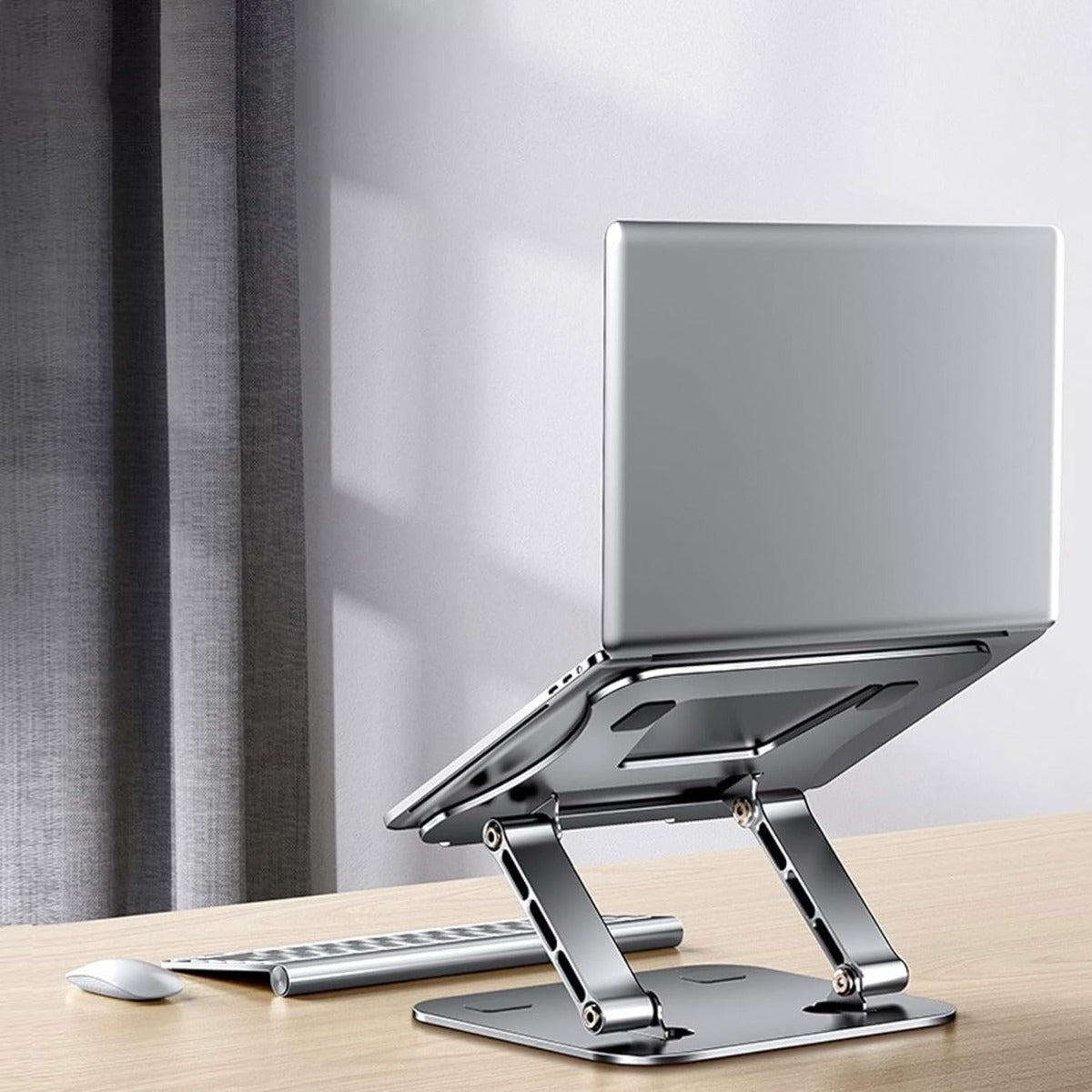 NÖRDIC LH-574 Universele laptop standaard - Notebook - In hoogte verstelbaar - Aluminium - Maximaal 17" schermen - Donkergrijs