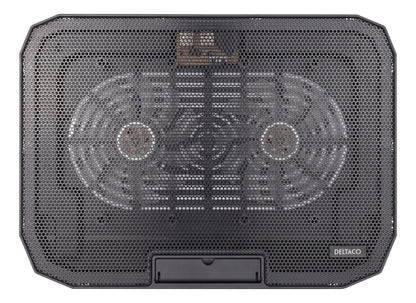 DELTACO LTC-100 Laptop Cooler with 2 Fans - up to 15.6"