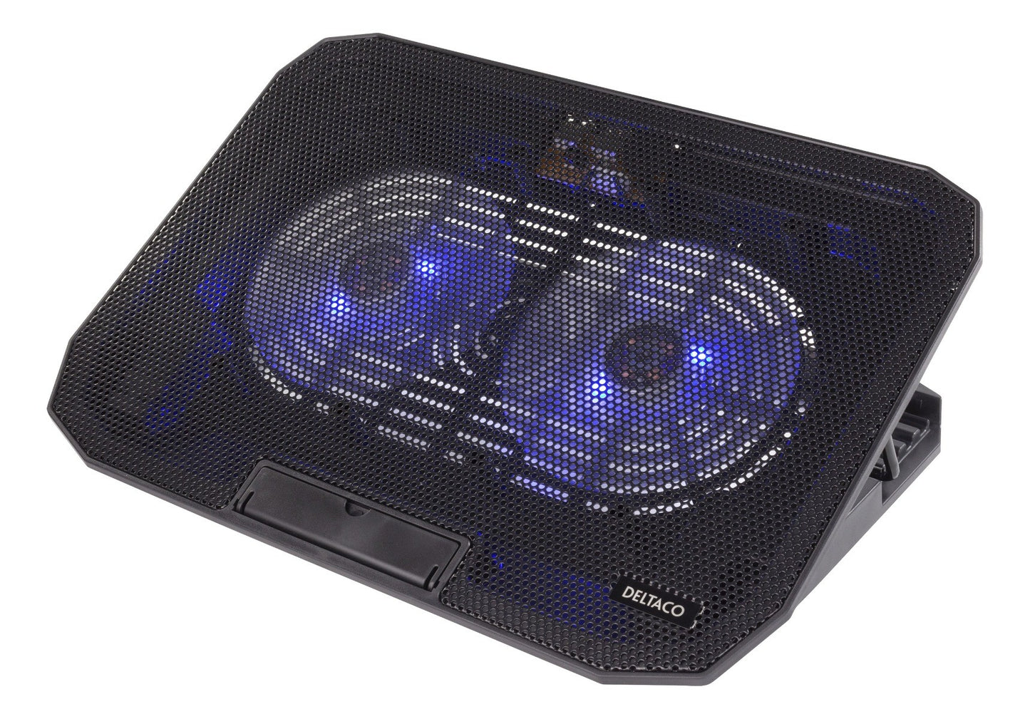 DELTACO LTC-100 Laptop Cooler with 2 Fans - up to 15.6"