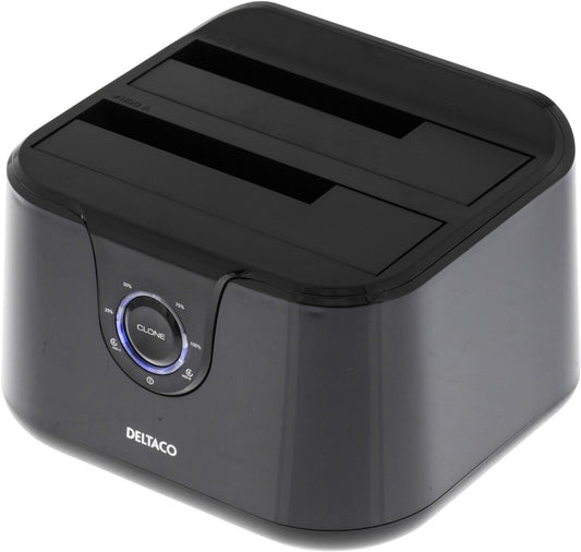 DELTACO MAP-GD35U3 USB 3.0 Dual Docking station voor 2.5" en 3.5" SATA schijven