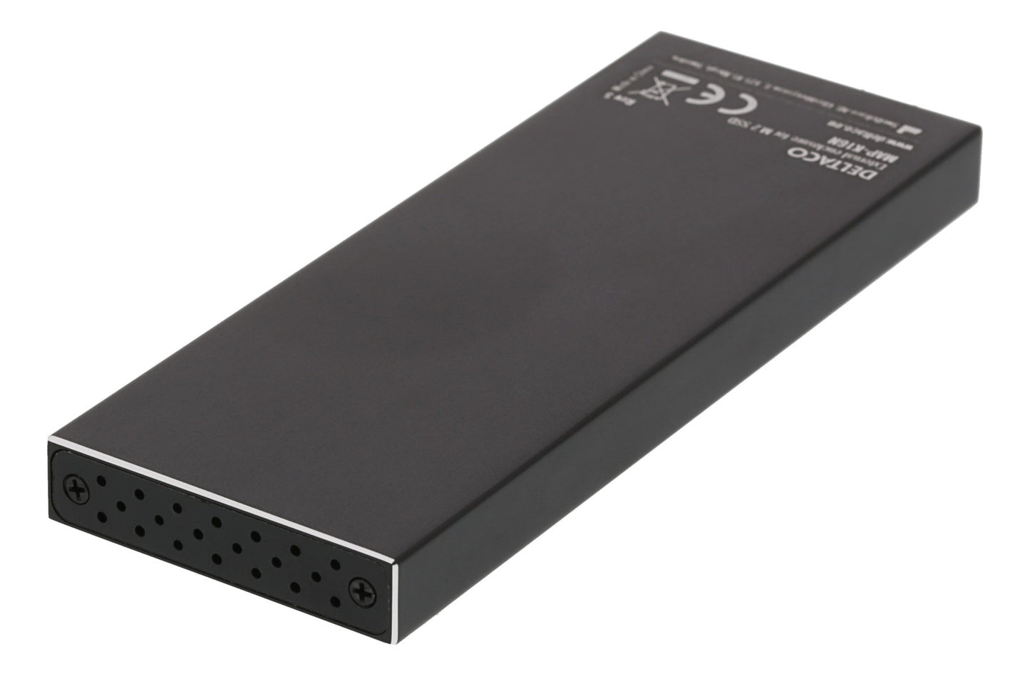 DELTACO MAP-K16N External M.2 SSD Enclosure USB 3.1 Gen 1 -Aluminum - Black