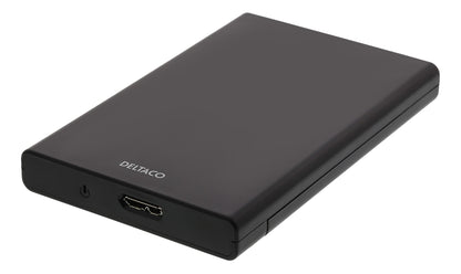 DELTACO MAP-K2568 External 2.5” SSD Enclosure USB 3.1 Gen 1 - Sliding Cover - Black