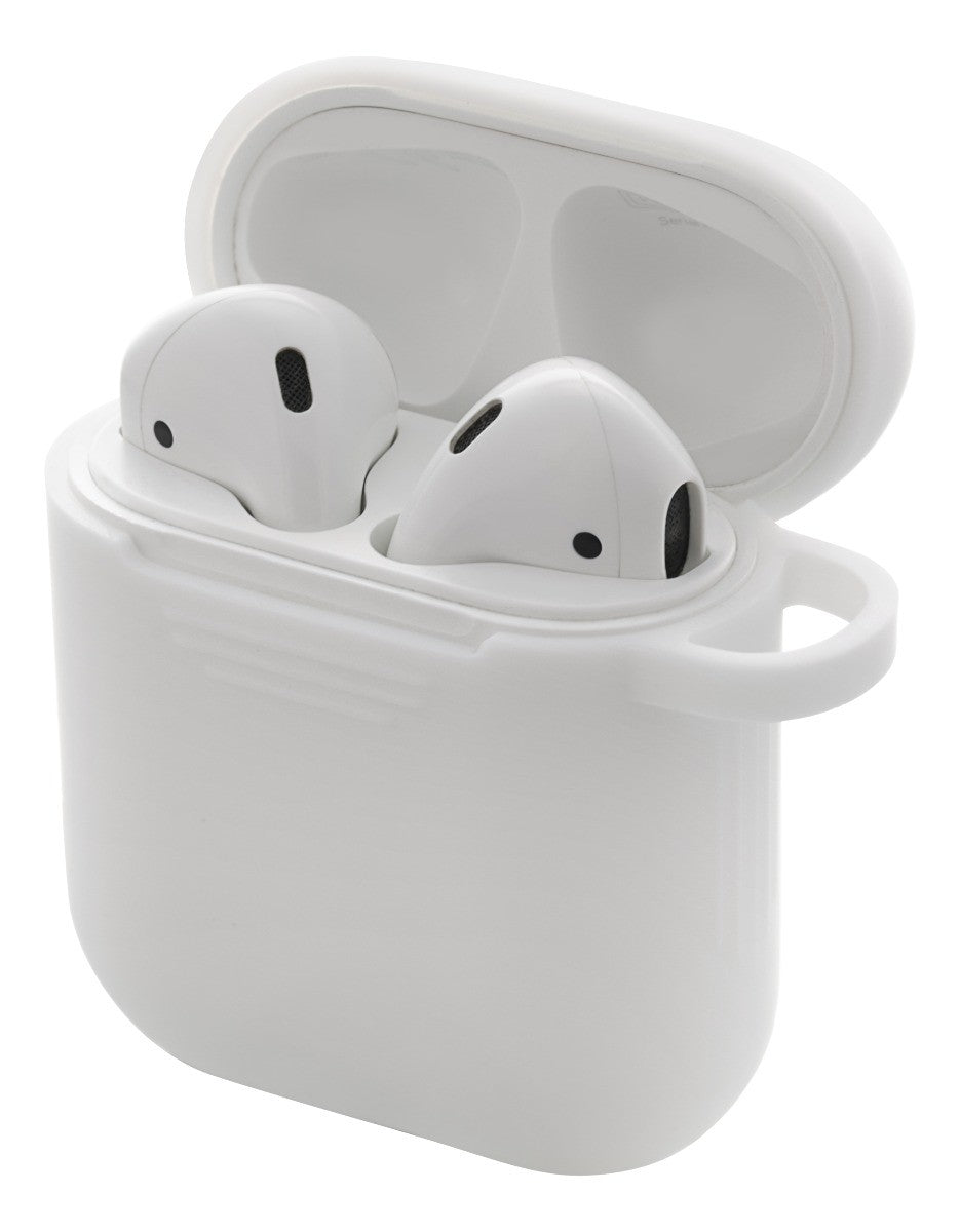 DELTACO MCASE-AIRPS002 Zachte siliconen hoes voor oplaadcase AirPods - Gripvriendelijk - Wit