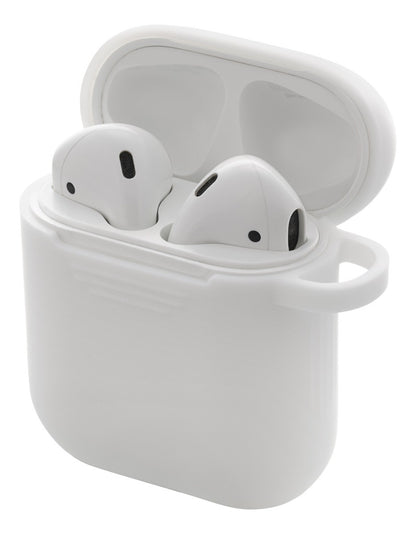 DELTACO MCASE-AIRPS002 Zachte siliconen hoes voor oplaadcase AirPods - Gripvriendelijk - Wit