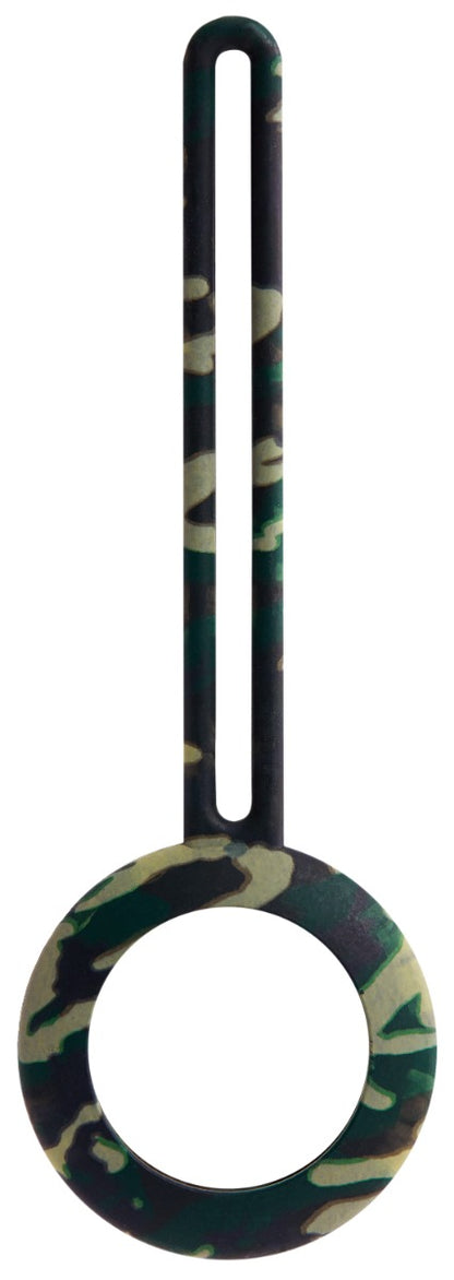 DELTACO MCASE-TAG15 Siliconen Hanger geschikt voor tracker voor kwijtgeraakte spullen - Camouflage