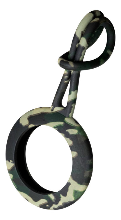 DELTACO MCASE-TAG15 Siliconen Hanger geschikt voor tracker voor kwijtgeraakte spullen - Camouflage
