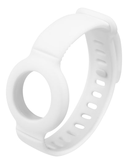 DELTACO MCASE-TAG17 Siliconen armband geschikt voor tracker voor kwijtgeraakte spullen - Verstelbaar - Wit