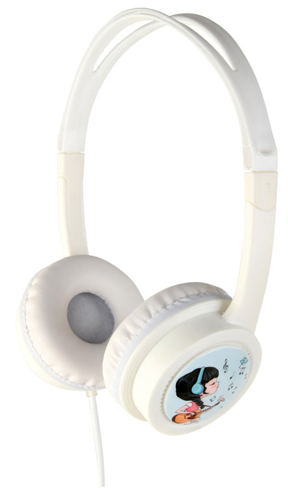Gembird MHP-JR-W Kids Headphones - Volume Limiter - On-Ear - White