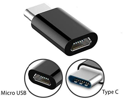 NÖRDIC MIUSB-C Micro-USB naar USB-C adapter, Zwart