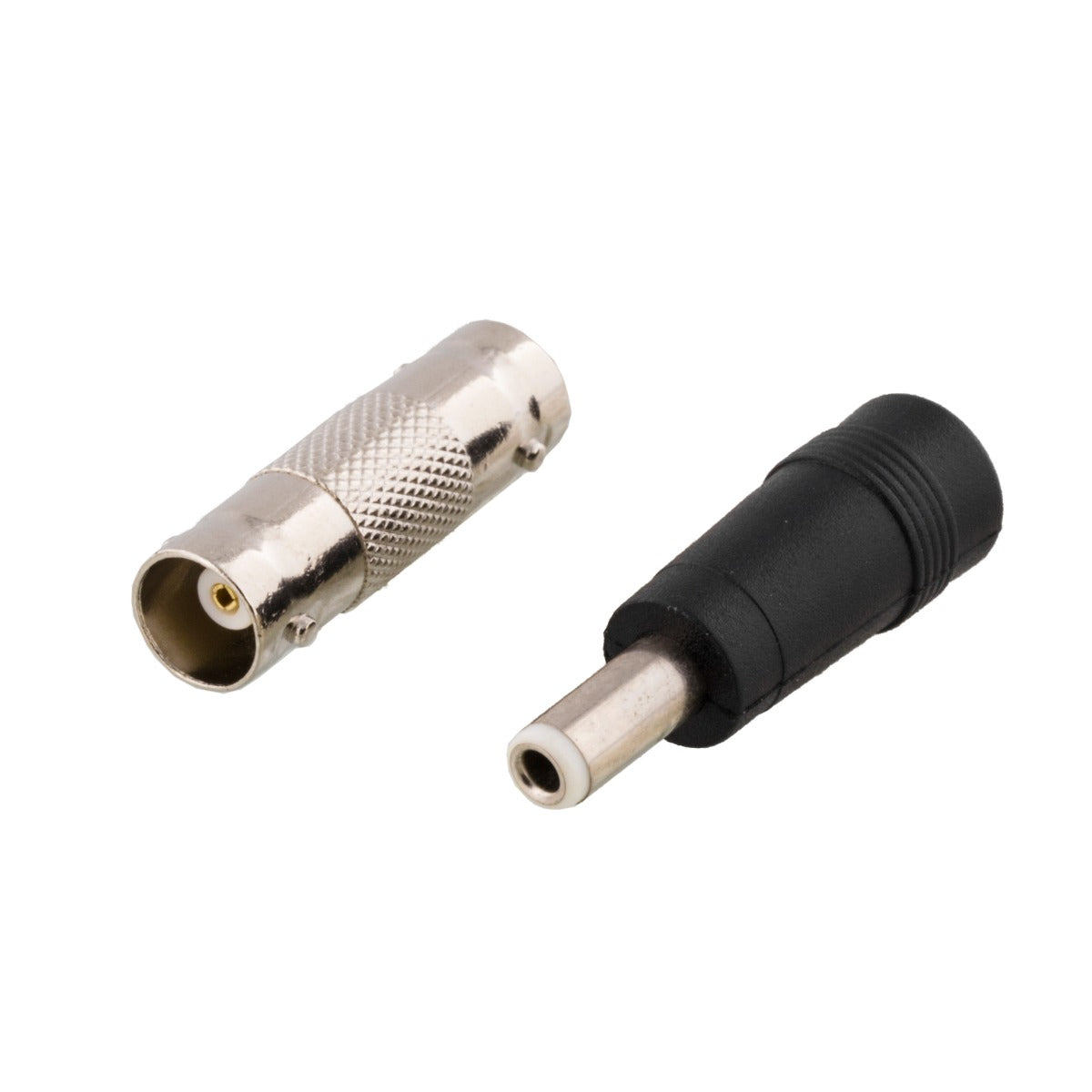 DELTACO MM-82H coaxial cable with BNC and power, BNC Male-Male, 2.1mm DC plug, 50m, black