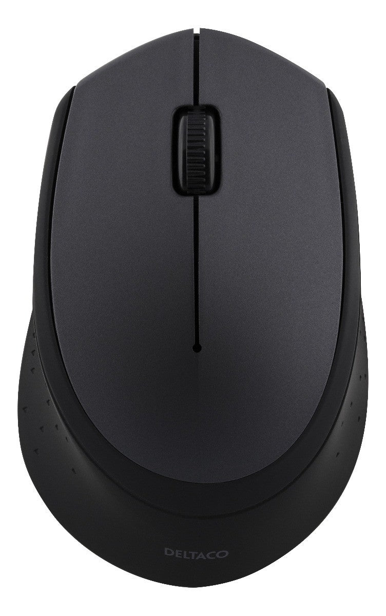 DELTACO MS-460 Wireless optical mouse 1200 DPI - with USB nano receiver - Black