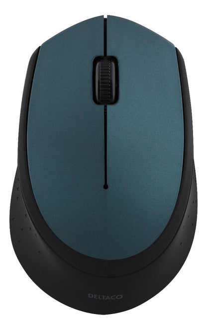 DELTACO MS-461 Draadloze optische muis 1200 DPI - met USB nano ontvanger - Blauw
