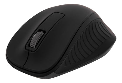 DELTACO MS-710 Wireless Optical Mouse 1200 DPI - Ergonomic - Black