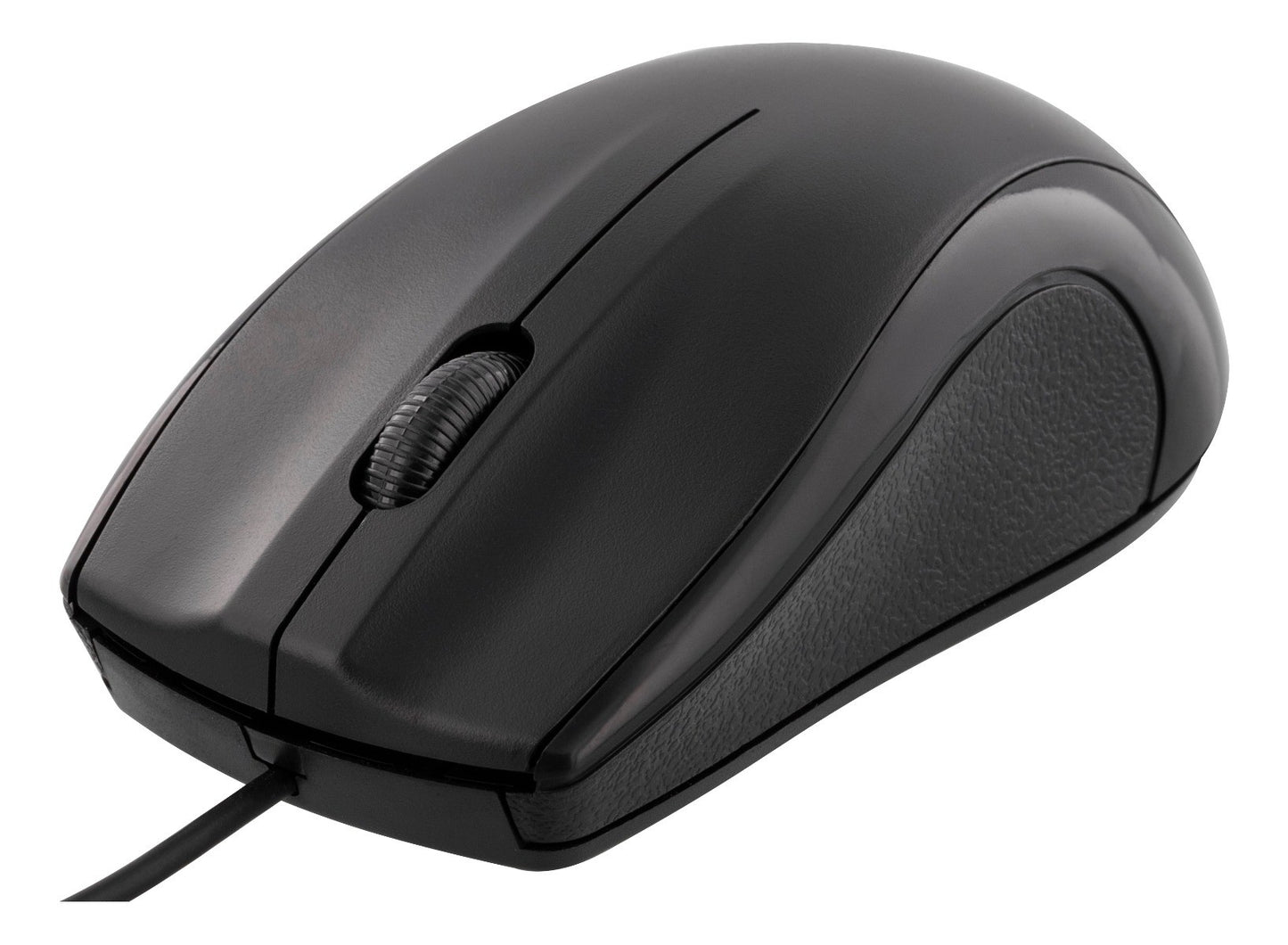 DELTACO MS-711 Optical Mouse 1200 DPI - Wired - Black