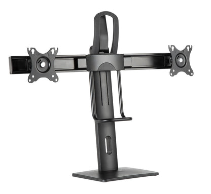 Gembird MS-D2-01 Monitor arm - 2 Screens - Height adjustable - 17" - 27" inch - Swivel and Tilt - Black