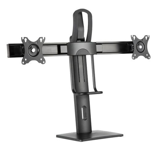 Gembird MS-D2-01 Monitor arm - 2 Screens - Height adjustable - 17" - 27" inch - Swivel and Tilt - Black