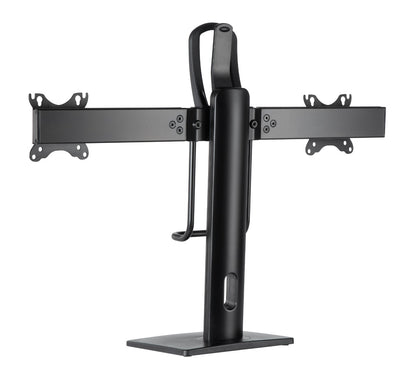 Gembird MS-D2-01 Monitor arm - 2 Screens - Height adjustable - 17" - 27" inch - Swivel and Tilt - Black