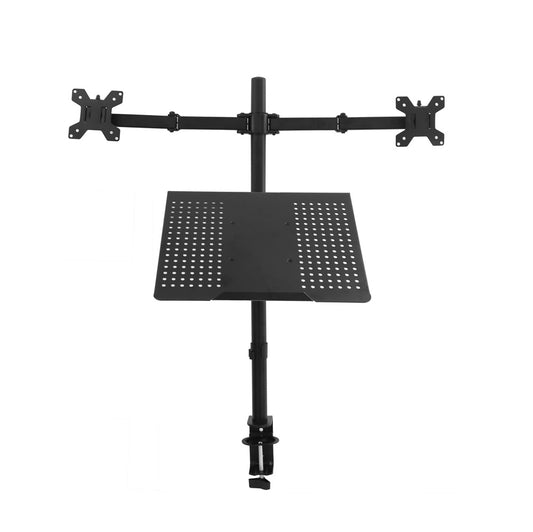 NÖRDIC MS23 Universele monitor standaard - 2 Schermen - 1 voor Notebook - Monitor 27 ", Notebook 17 "