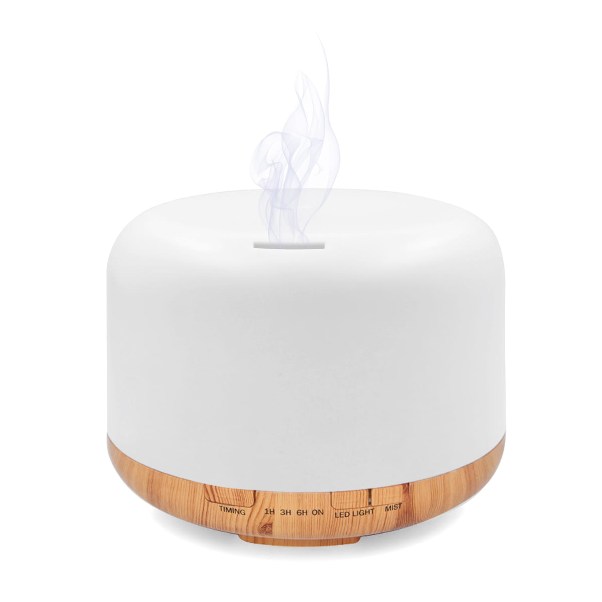 Omega PDLAD12W Aroma diffuser - Aroma evaporator with modern color LED lamp - White/Wood