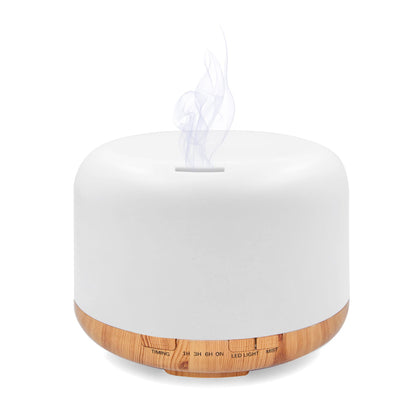 Omega PDLAD12W Aroma diffuser - Aroma evaporator with modern color LED lamp - White/Wood