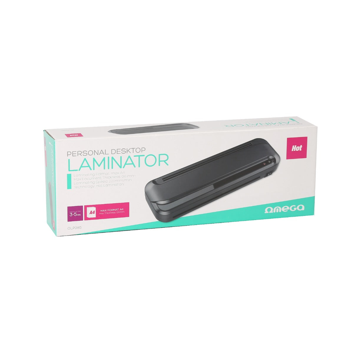 Omega OLP285 Lamineermachine Warm - lamineersnelheid 220 mm/min - Zwart