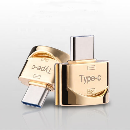 NÖRDIC OTG-C11 OTG USB-A naar USB-C adapter - USB3.1 - 5 Gbps - 1 Stuk - Goud